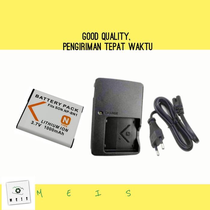 Paket Charger & Baterai Sony DSC W610 W620 W630 batre casan battery
