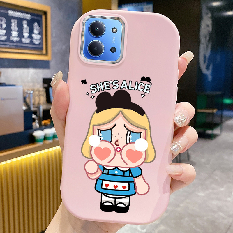 Casing Hp Untuk Xiaomi Redmi 15C Case Casing Boneka wanita kartun pola Kesing HP Cesing bulat gemuk 