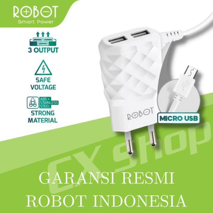 ASLI Robot RT-K5 Adapter Charger ro USB + 2 Port USB 2.1A Adaptor READY STOCK