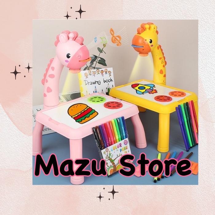 Meja Gambar Proyektor Jerapah edukasi anak