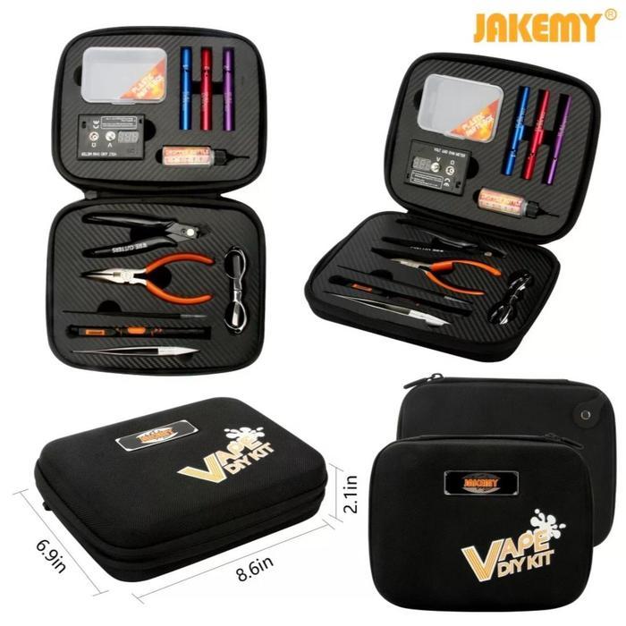 JAKEMY JM-P16 12 in 1 Electronic Cigarette Vape Coil DIY Kit Repair Tool Set SKU 2.001.0186
