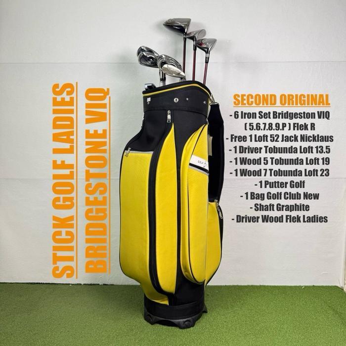 Bridgestone Stick Golf Ladies Tourstage Viq Original Fullset Bag Golf 6 Iron Set Graphite Shaft Siap