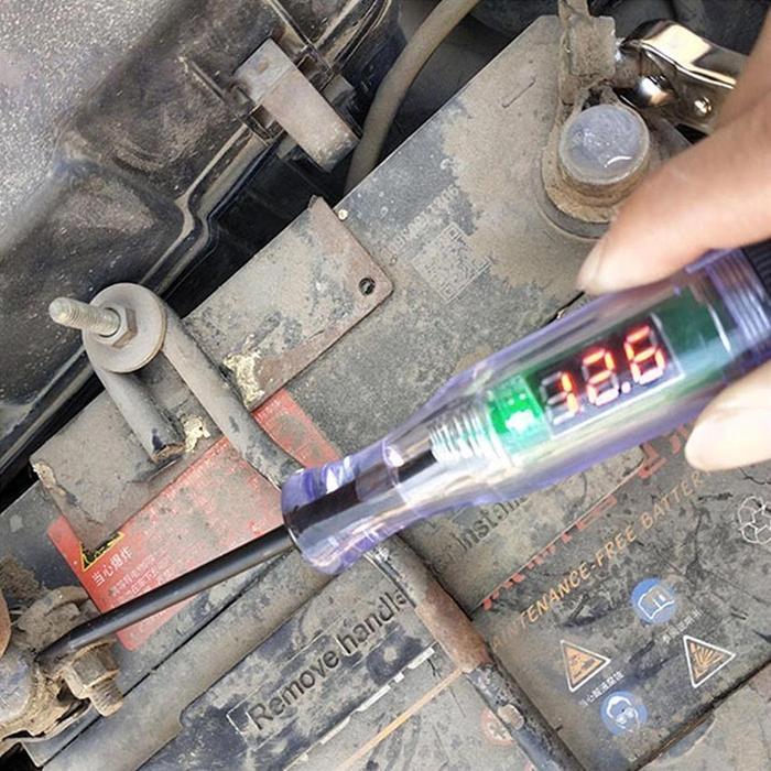 "New" Digital Obeng Testpen Tespen Digital DC Tester Testpen Kelistrikan Listrik Mobil Motor