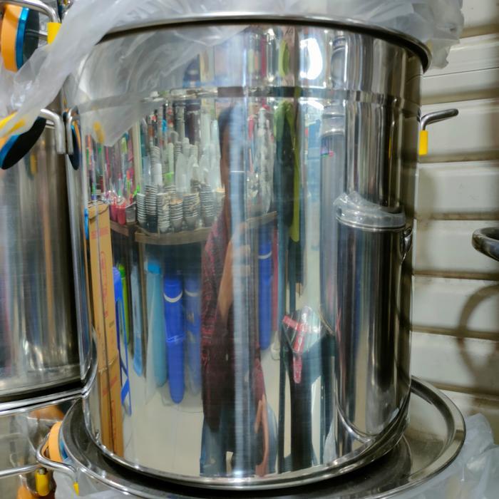 Panci Stainless Tinggi Tebal Kapasitas 30 Ltr Panci Tebal 35 Cm