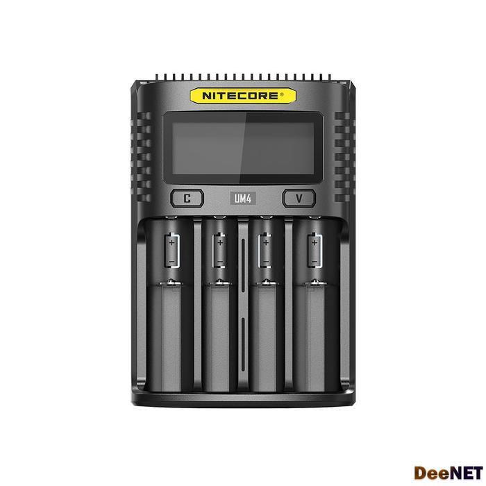 Nitecore Intelligent Usb Charger Baterai 4 Slot Li-Ion Nimh - Um4