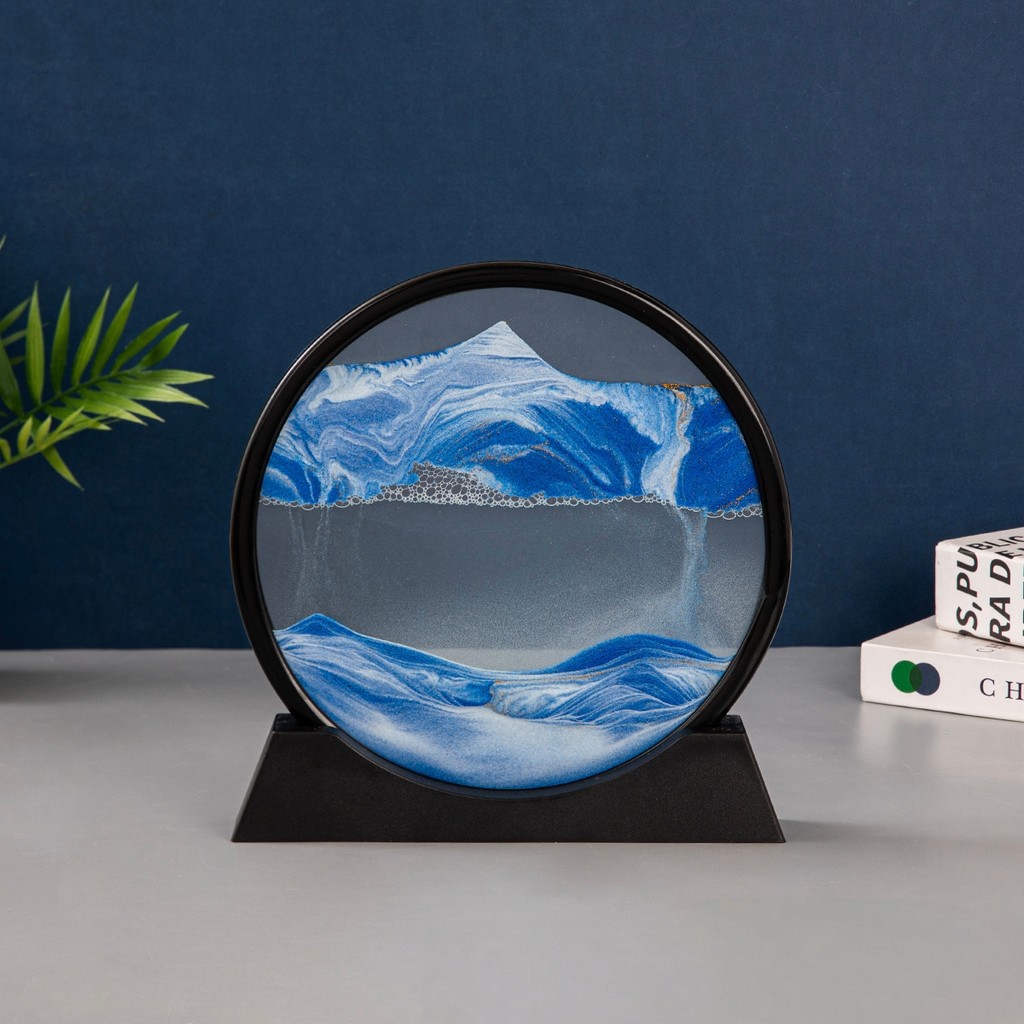 Sandscape Moving Sand Art Picture Quicksand Dynamic Liquid Hourglass Kinetic Sand Flowing Sand