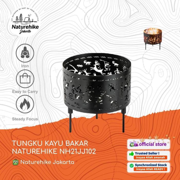 FIRE PIT / GRILL / BBQ TUNGKU KAYU BAKAR CAMPING NATUREHIKE NH21JJ102