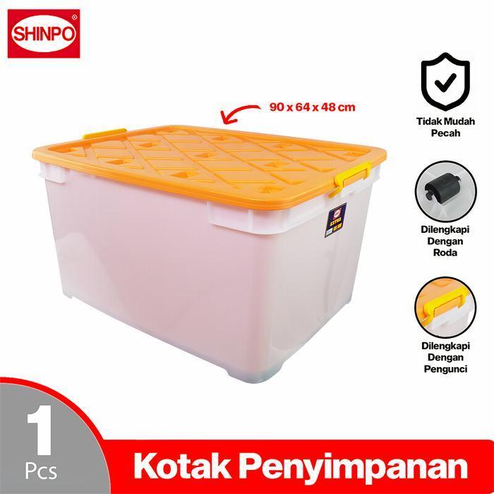SIAPKIRIM Box Container Shinpo CB 195 Liter SIP126 / Kotak Penyimpanan Container Box 195 Liter