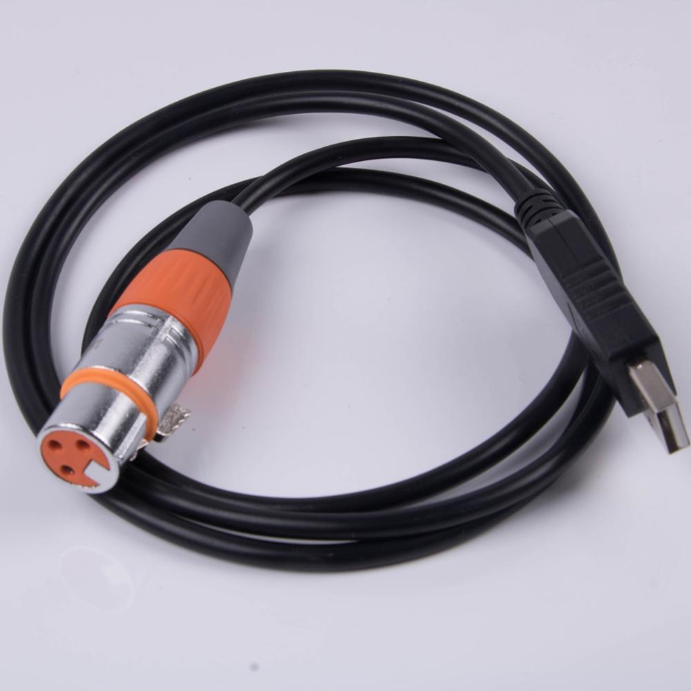 USB to DMX Interface Adapter Cable 3/6 /10/ 12ft Length Stage Light PC DMX512 Controller Dimmer DMX