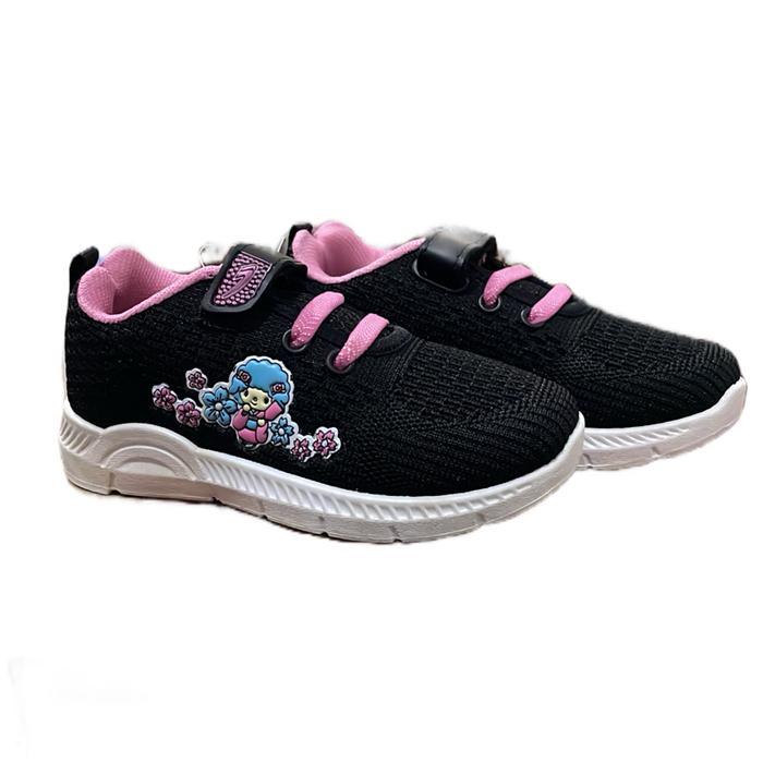 SEPATU ANAK CEWE NEW ERA - RATU MINI 01 - HITAM/MERAH FUSHIA