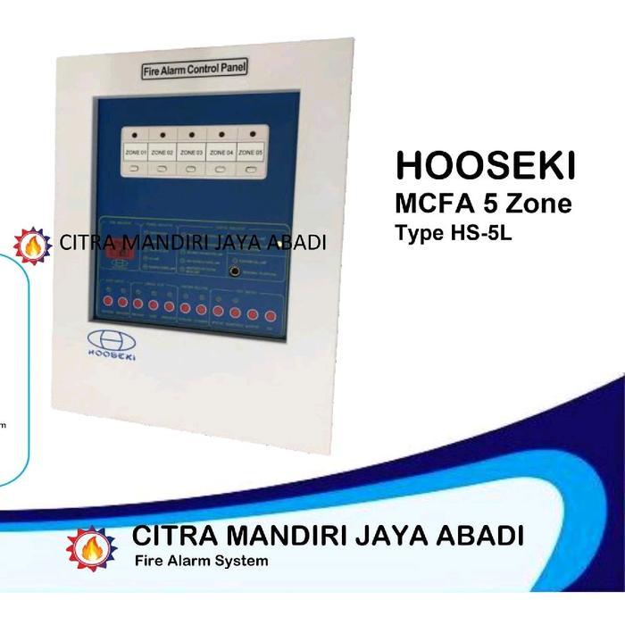 Master Control Panel Fire Alarm 5 Zone Hooseki Mcfa Panel
