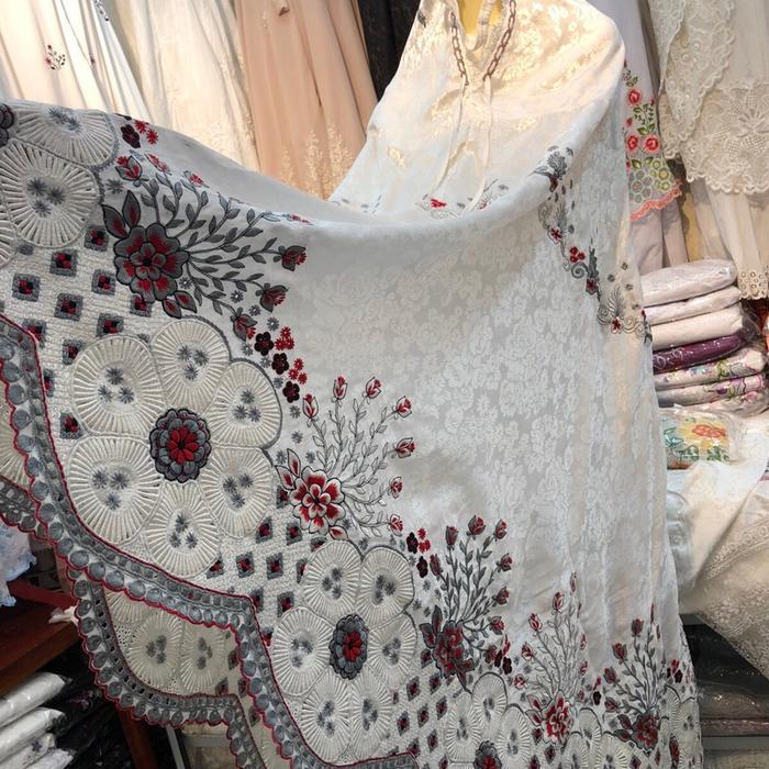 Mukena kerancang SULTAN premium bordir bukittinggi