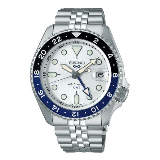 Jam Tangan Pria Seiko 5 Sports SSK033K1 SSK033 SKX Series Automatic GMT Strap Stainless Steel Silver