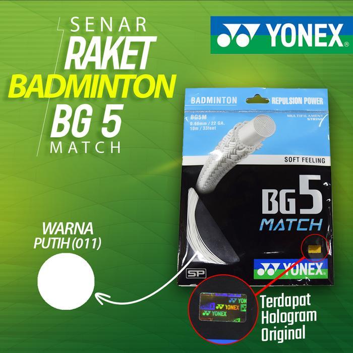 Senar Raket Badminton Yonex BG5 Match Putih