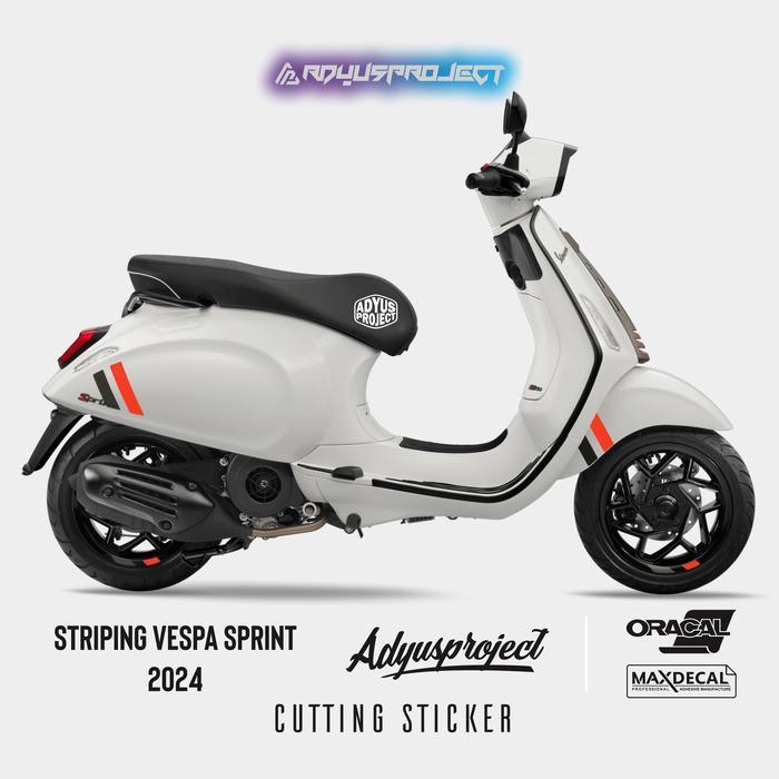 Striping Vespa Sprint New 2024, Vespa Sprint & Primavera Cutting Sticker Sticker Vespa Sticker