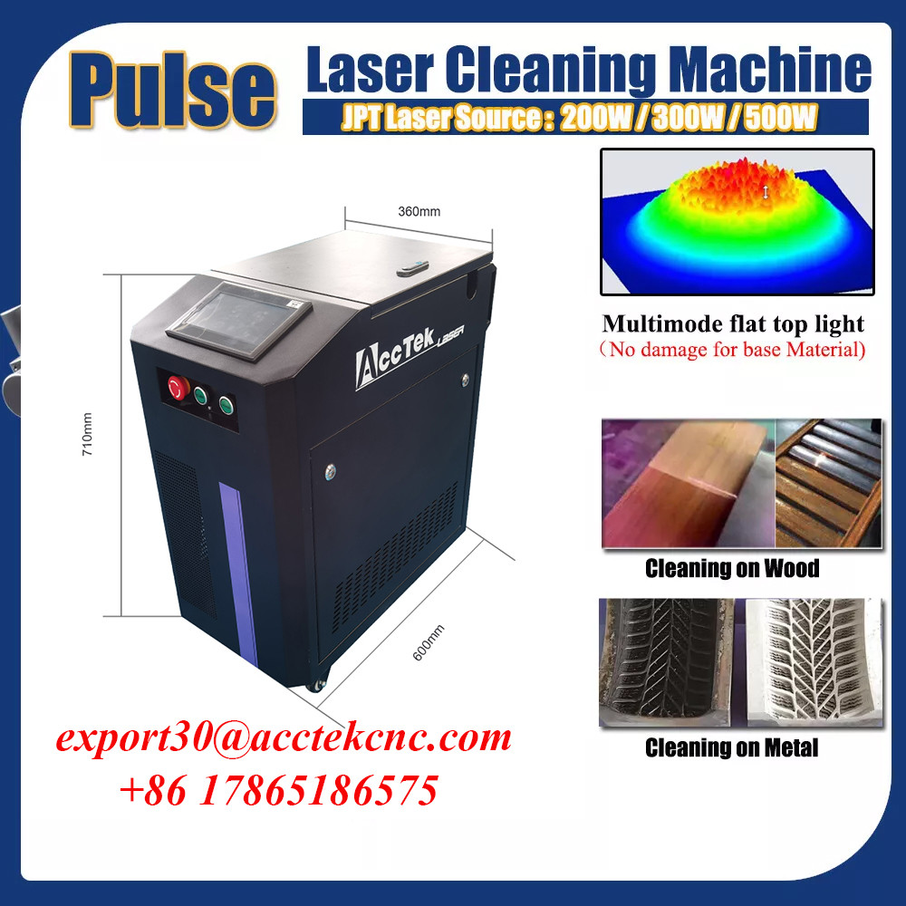 ACCTEK Laser Cleaning Machine Suitcase Laser Pulse Cleaning for Wood, Paint, Rust, Portable Pulse