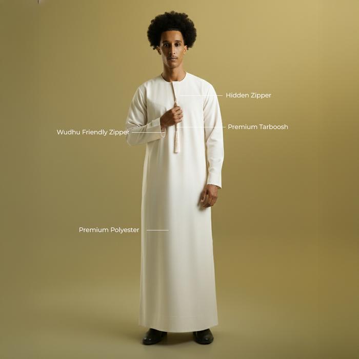 [Thobe Kandora] Thobe Studios (Jubah / Gamis Pria Premium Slimfit) Premium Polyester