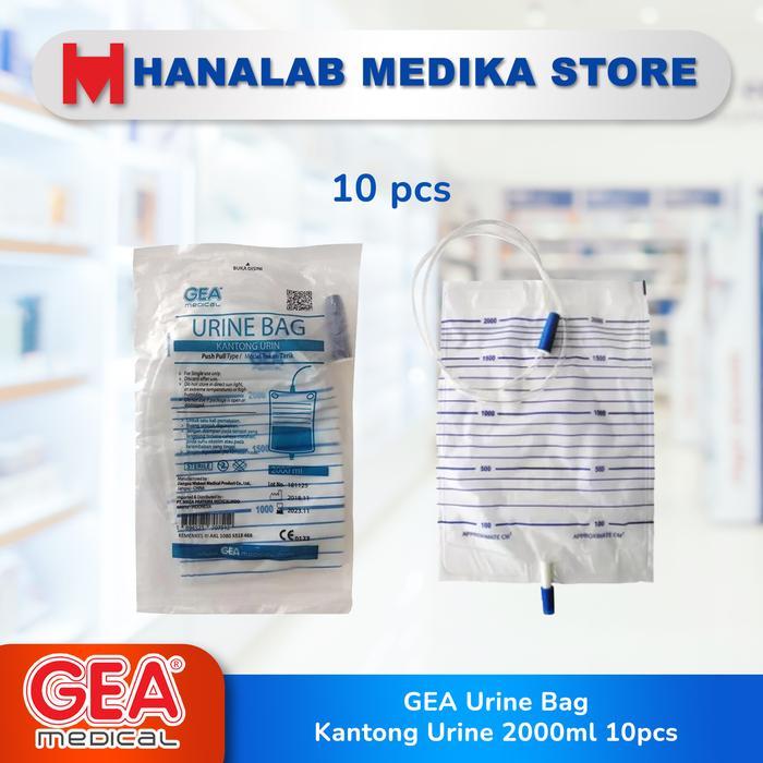 Urin Bag Gea 2000Ml/Urin Bag/Kantong Penampung Urin Per Pcs