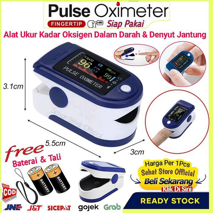 Alat Pengukur Oksigen Dalam Darah Pulse Oximeter Jari Oxymeter Tangan