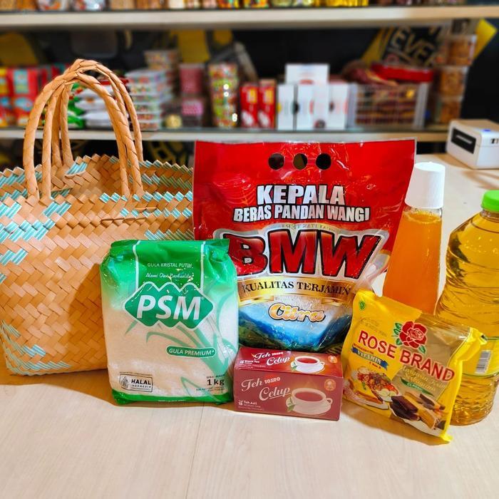 Paket Sembako Murah FREE Tas Anyaman