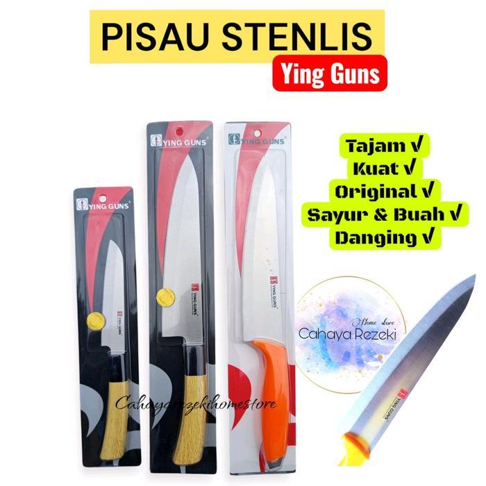 Kitchen Knife Ying Guns / Pisau Daging / Pisau Buah / Pisau Dapur / Pisau Ying Guns / Pisau titanium