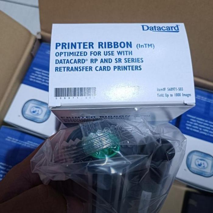 Ribbon Datacard Sr200 / Sr300 Colour Dan Tranferfilm Original (Set)