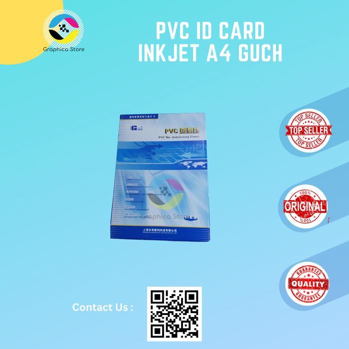 GUCH PVC ID Card INKJET A4 Bahan PVC ID Card GUCH Name Tag ID CARD