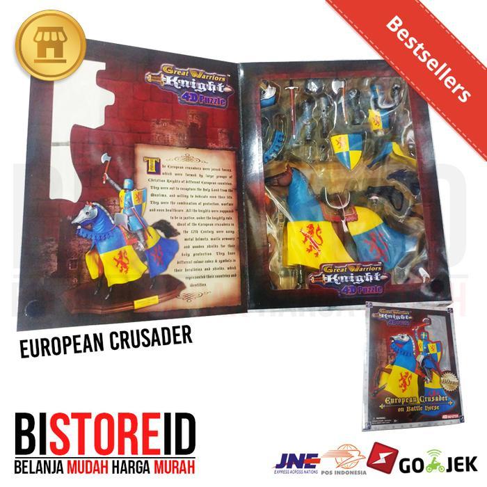 FIGUR SET FIGURE GREAT WARRIOR PUZZLE 4D GOTHIC KNIGHT WITH HORSE