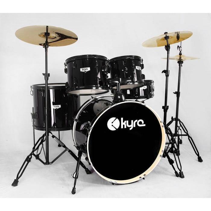 Promo Drum Akustik Drum Set Lynx Series Kyre Drum - Black - Black