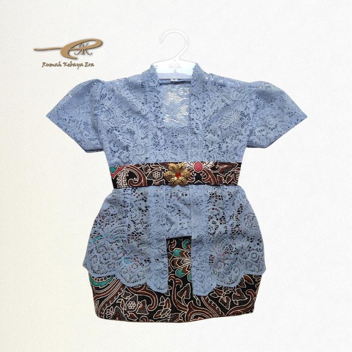 setelan kebaya anak perempuan rok span pendek Fashion