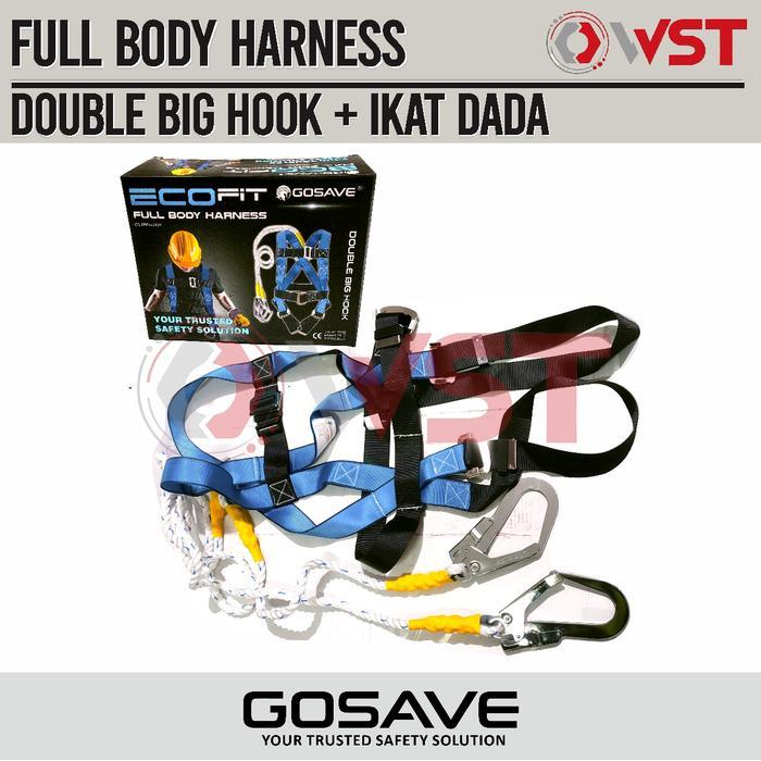 GOSAVE Full Body Harness Double Hook ecofit
