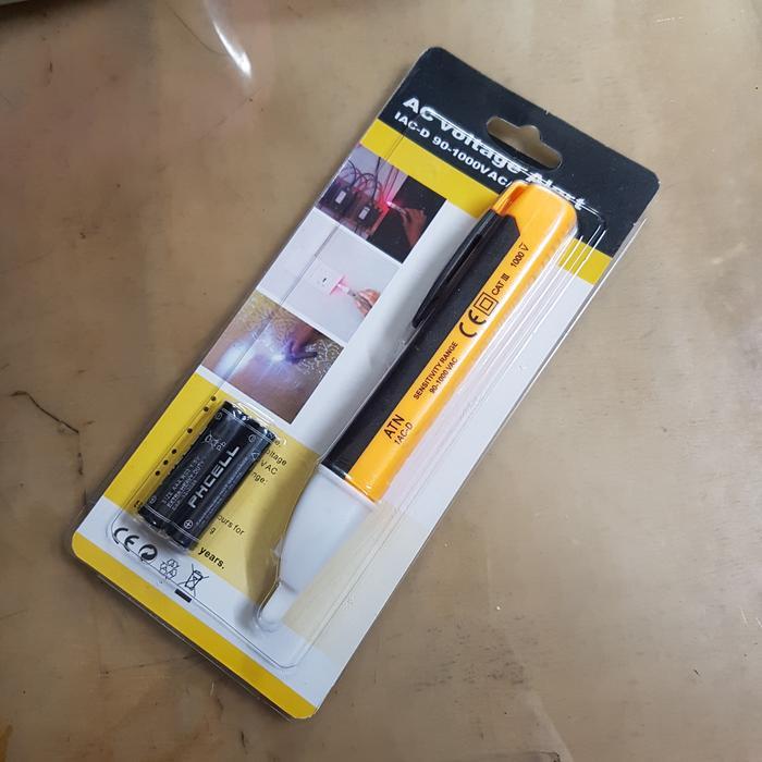 ATN Test Pen Bunyi + Lampu 1AC-D / Tespen Sensor AC / Testpen Listrik Non Contact / Voltage Alert /