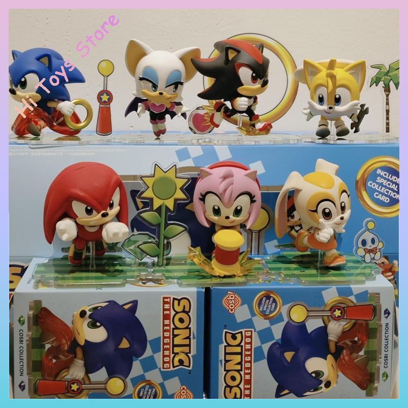 In Stock Original Hottoys Cosbi Sega Action Figure Sonic Hedgehod Anime Figures Children Toys