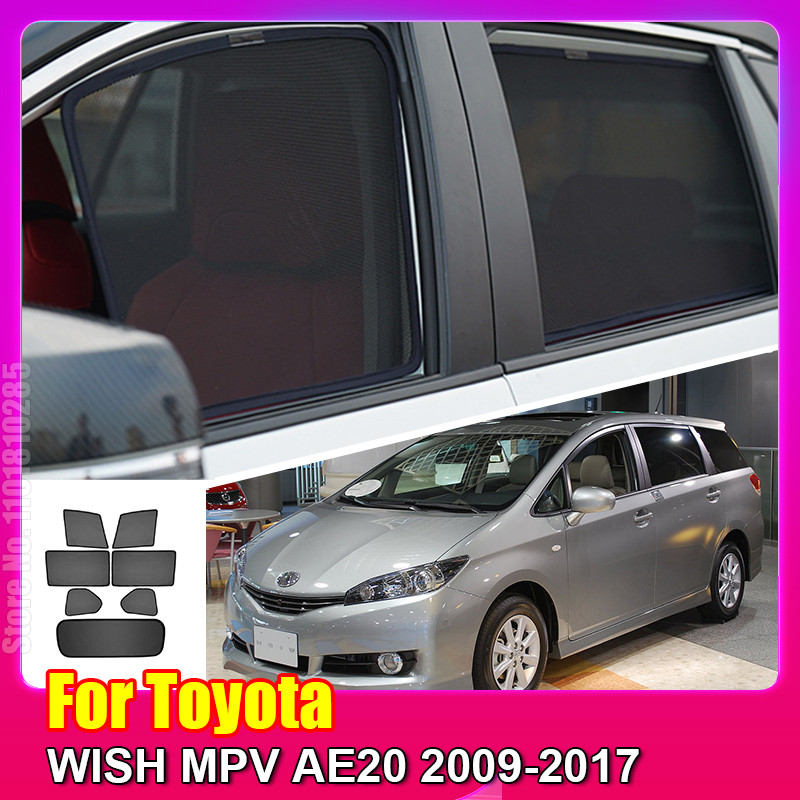 For Toyota WISH MPV AE20 2009-2017 Car Window SunShade Shield Front Windshield Rear Side Window Curt