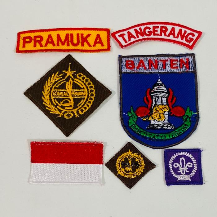 1 SET BADGE PRAMUKA PUTRA TANGERANG BANTEN