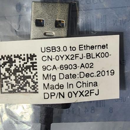 ADAPTER DELL ETHERNET NETWORK ADAPTER CABLE USB 3.0 TO LAN 0YX2FJ ABJ