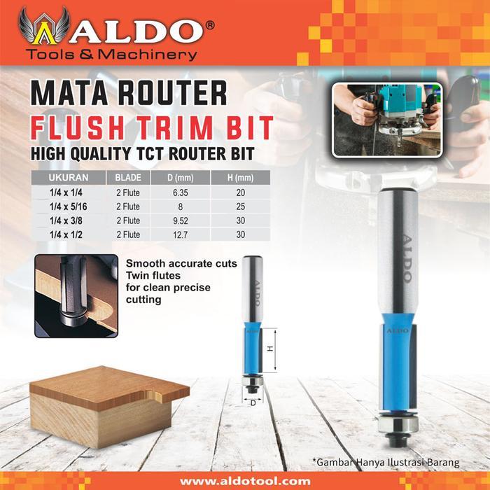 Mata Router Flush Trim Bit