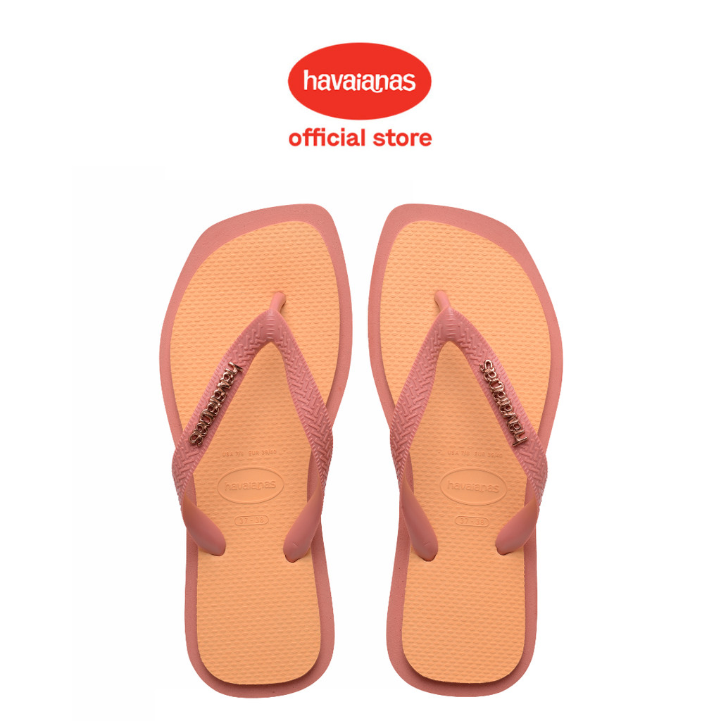 Havaianas 1800 Top Square Fusion - Peach - Sandal Wanita