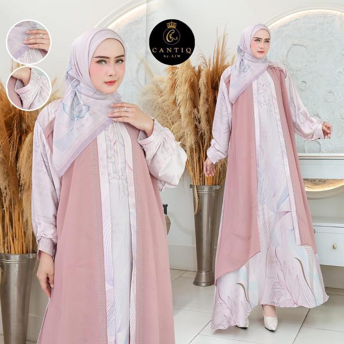 Gamis yasmin set jilbab jumbo