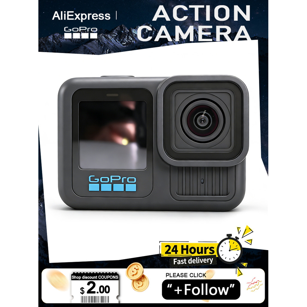 GoPro HERO 13 Black Action Camera Go Pro 13 HERO Camera GoPro Camera 5k HERO 13 Digital camera