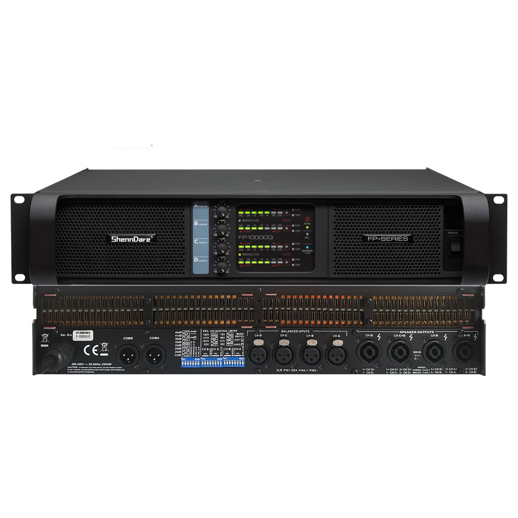 FP10000Q/FP20000Q Audio Power Amplifier 4 Channels 4x1350W 10000 Watts Live Show Professional Disco