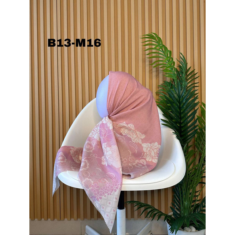 PREMIUM HIJAB SEGIEMPAT VOAL TERLARIS PRINTING MOTIF TERBARU LASERCUT 91