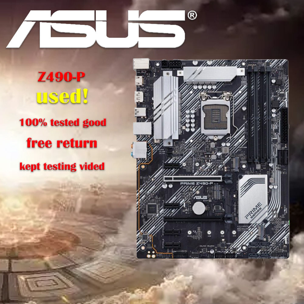 ASUS Z490-P LGA 1200 Intel Z490 SATA 6Gb/s ATX Intel Motherboard
