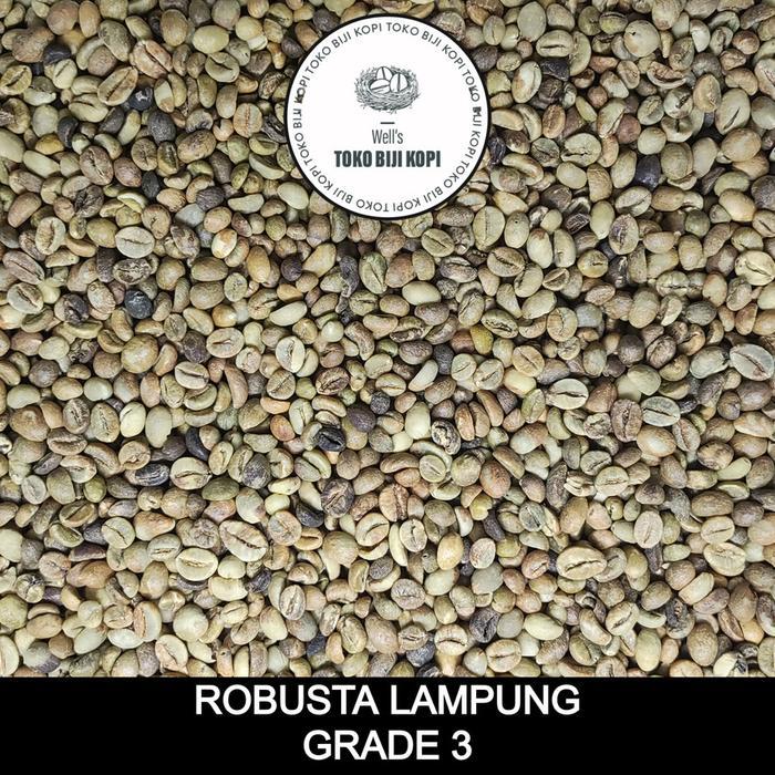 "New" GREEN BEAN KOPI MENTAH ROBUSTA LAMPUNG GRADE 3 - 1 KG