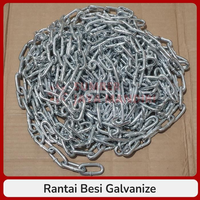 "New" [PER 1 METER] Rantai Besi Pagar 6mm