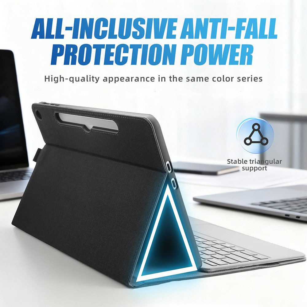 Surface Pro 12 Case for Microsoft Surface Pro 12 (2025) 12", Multiple Angle Adjustment Folio