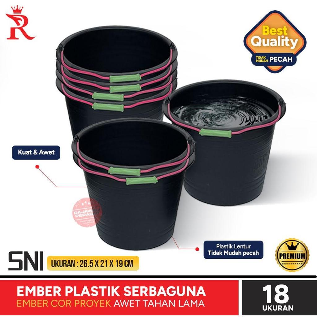 Ember Plastik Hitam Ember Cor Proyek Cor 18