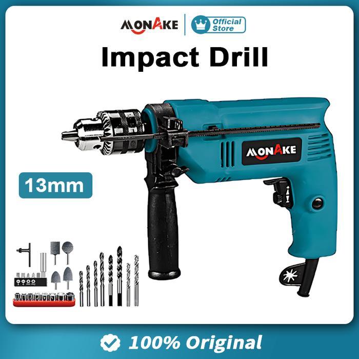 Krisbow Modern - Monake Mesin Bor 13Mm Impact Drill Tangan Listrik Electric Drill Koper Set Besi Bor