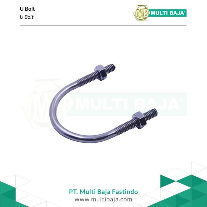 * U-Bolt Stainless Steel 304 + 2 Mur
