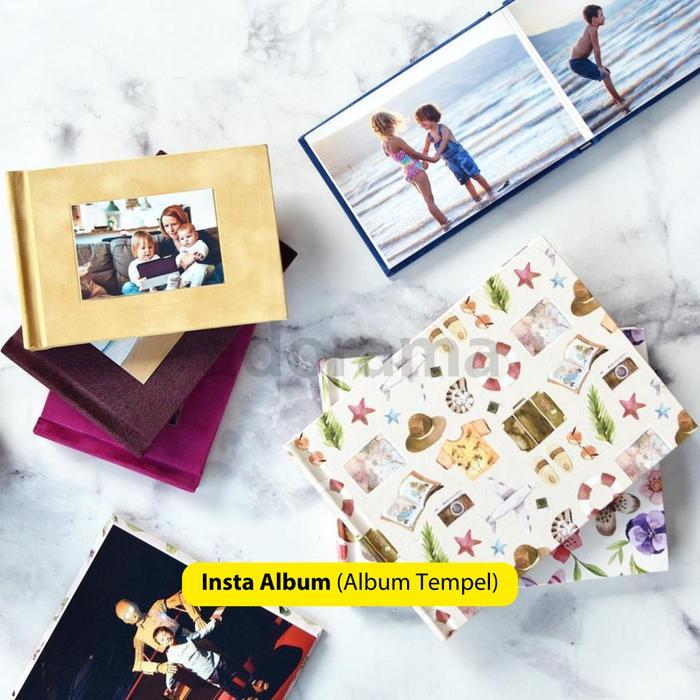 Album Tempel Insta Album- 4R & 6R ( pilihan warna cover menarik)